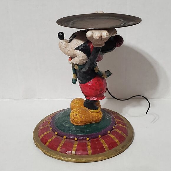 Disneyland Resort Jim Shore Mickey Mouse Candle Holder Disney Parks Xmas Winter - Picture 6 of 11